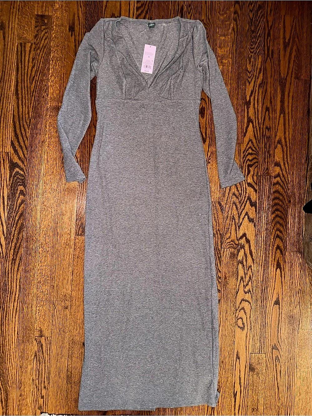 Wild fable Gray Long Sleeve Maxi Dress Size Medium NWT